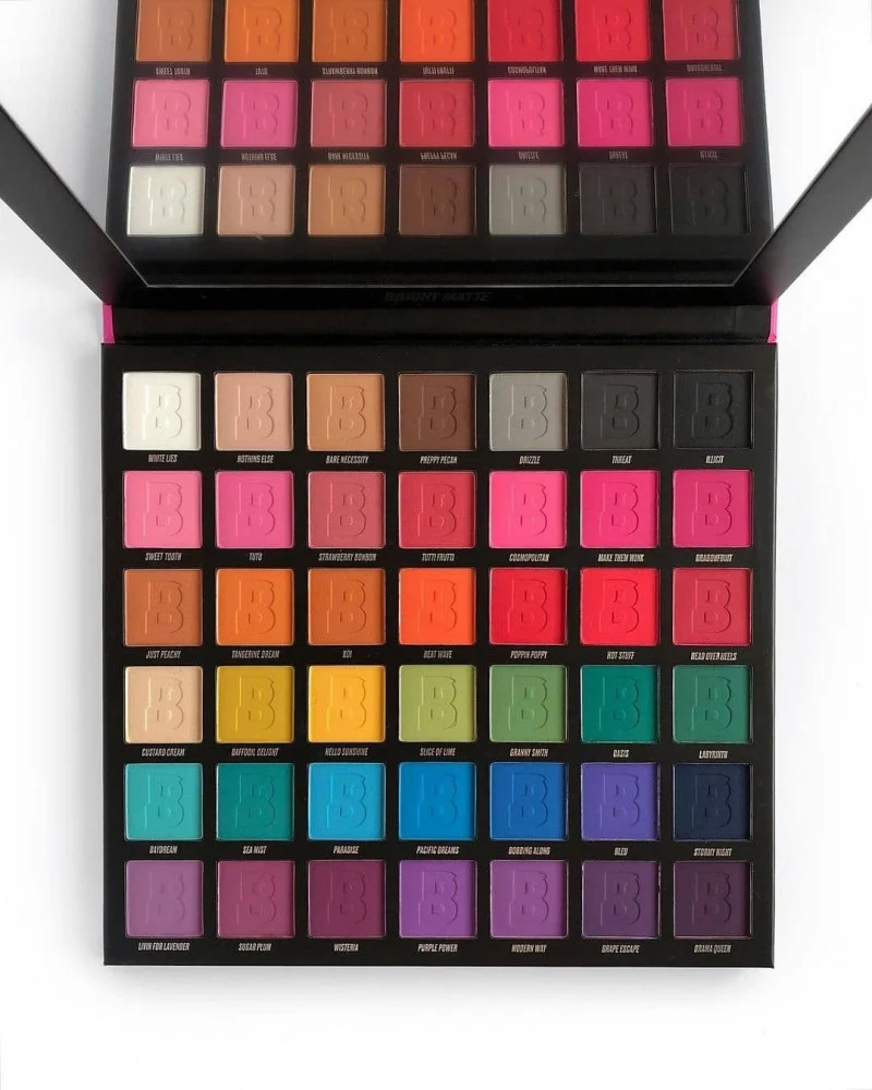 پالت سایه چشم مات روشن، 42 رنگ از Beauty Bay