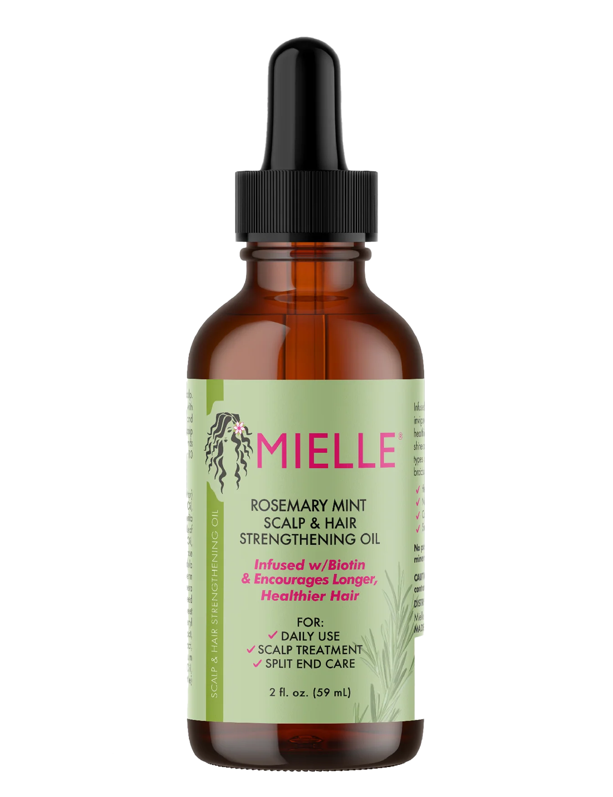 روغن رزماری و نعنا میله | Mielle Rosemary Mint Scalp & Hair Strengthening Oil