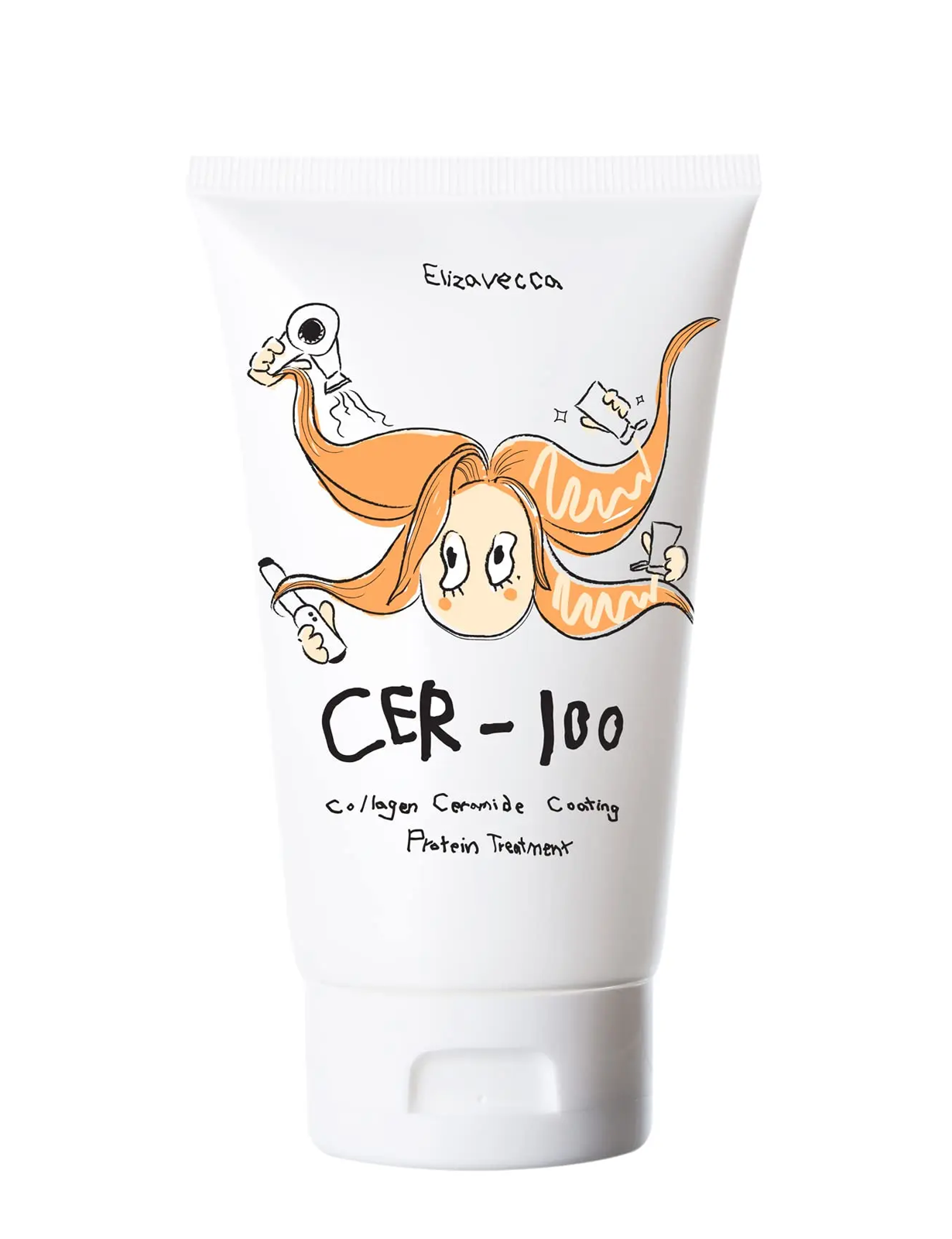 ماسک مو ترمیم کننده کلاژن سرامید الیزاوکا | Elizavecca CER-100 Collagen Ceramide Coating Protein Treatment 100ml
