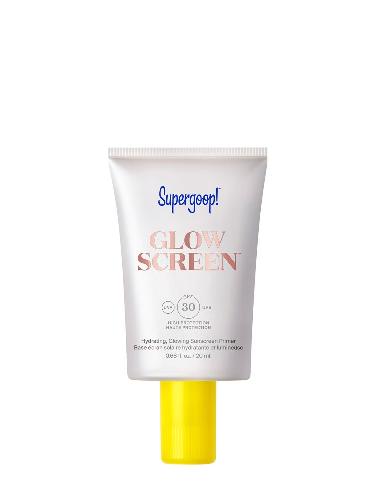 پرایمر ضدآفتاب‌ دار سوپرگوپ با اس پی اف 30  Supergoop glow screen hydrating sunscreen primer spf30