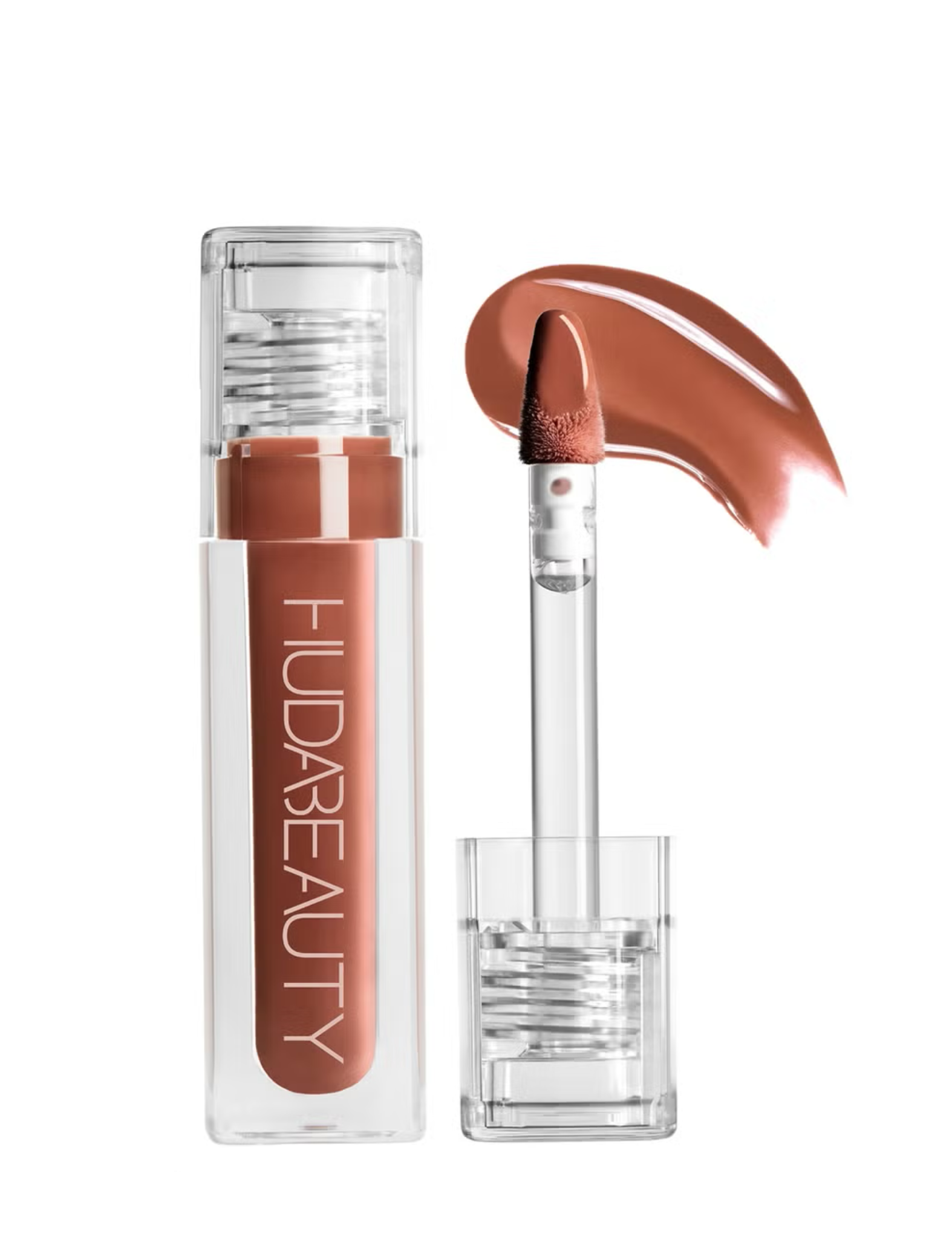 لیپ گلس هدی بیوتی فاکسی Huda Beauty Faux Filler Extra Shine Lip Gloss - Foxy