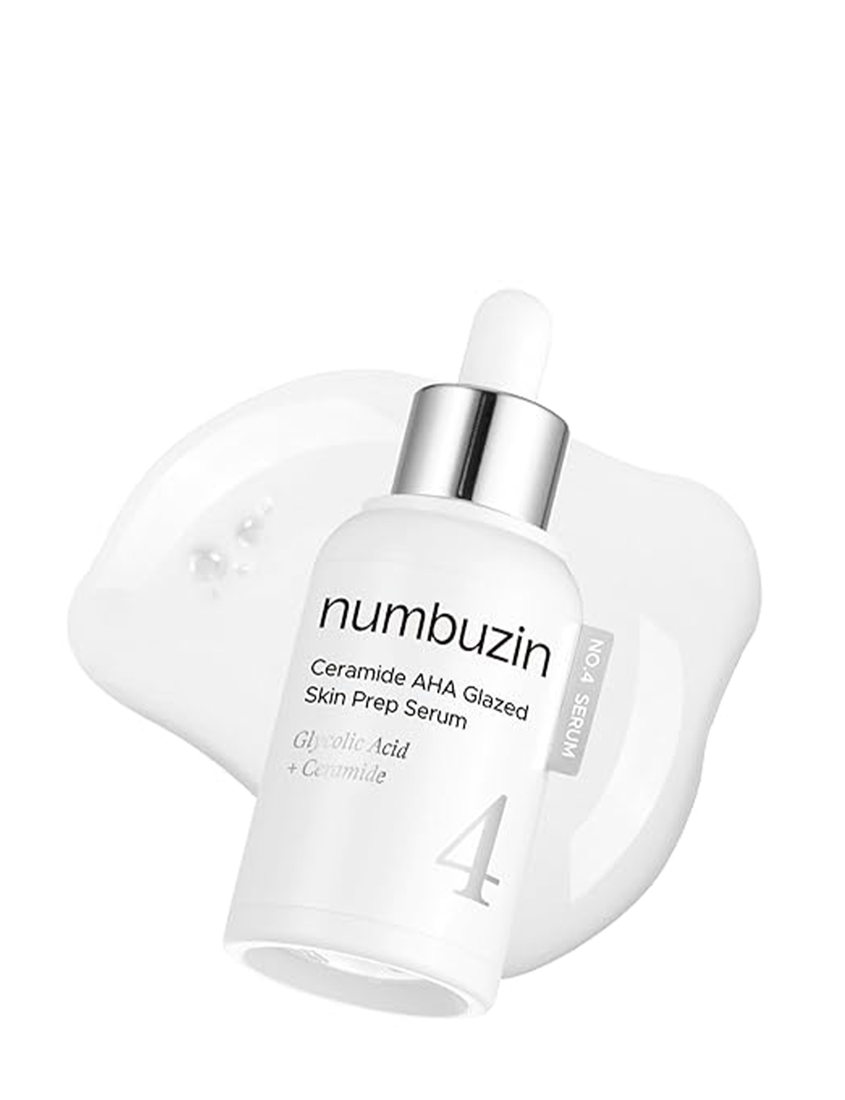 سرم سرامید لایه بردار و روشن کننده نامبوزین numbuzin No.4 Ceramide AHA Glazed Skin Prep Serum