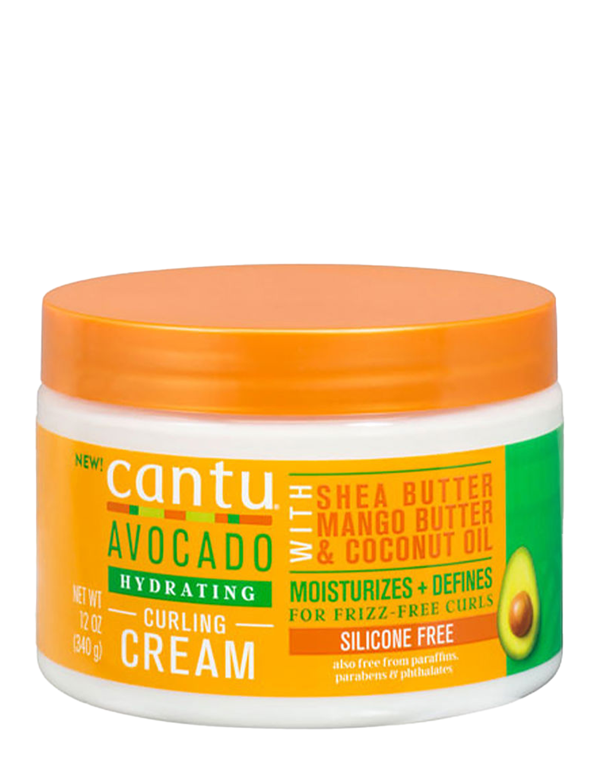 کرم موی فر کاسه ای کانتو | Cantu Avocado Hydrating Curling Cream 340g